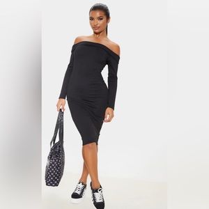 Womens Bodycon Off-Shoulder Dress